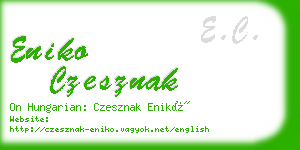 eniko czesznak business card